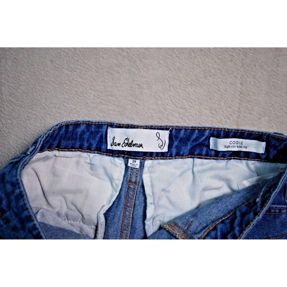 Sam Edelman Codie Med Wash High Rise Wide Leg Women's Jeans Size 29 - Picture 5 of 9